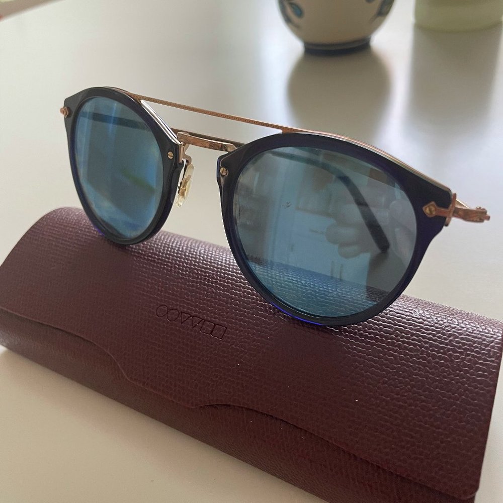 Oliver Peoples Women's Remick Brow Bar Round Sun